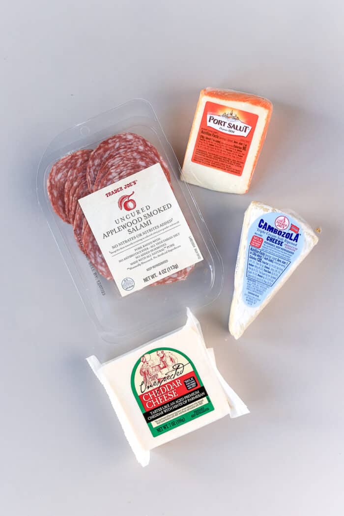 these are my favorite trader joe's cheeses for charcuterie board