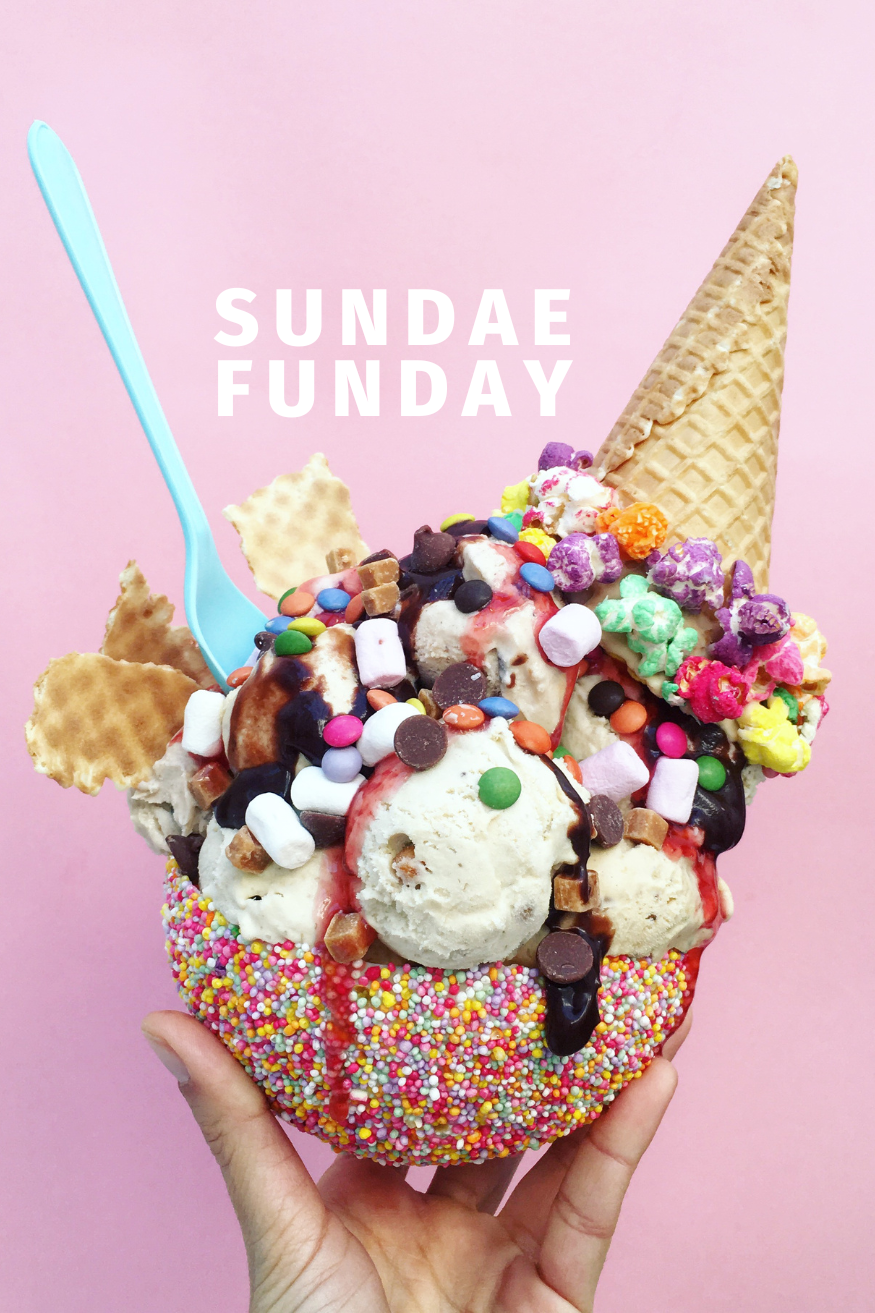 ice cream sundae captions