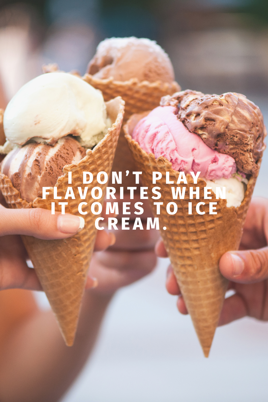 ice cream puns.