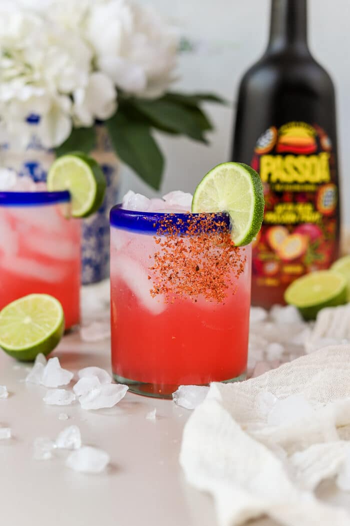 This passion fruit margarita is so delicious and perfect for summer.