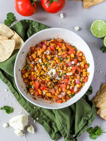 roasted corn salsa is such a delicious summer appetizer