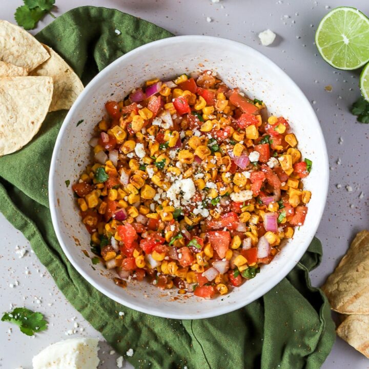 roasted corn salsa is such a delicious summer appetizer