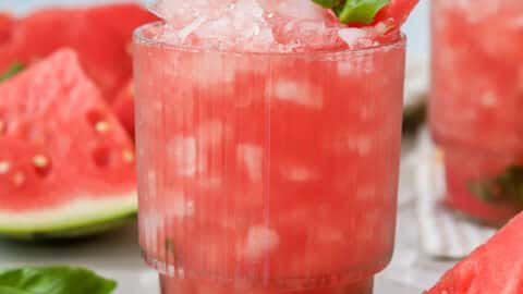 Watermelon Basil Cocktail