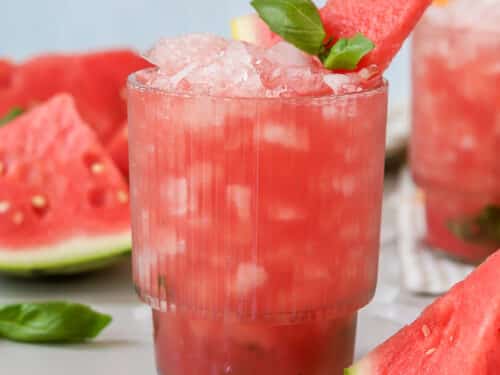 Watermelon Basil Cocktail