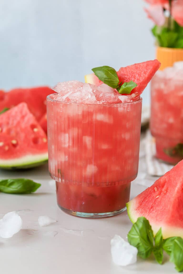 This watermelon basil cocktail is so refreshing.
