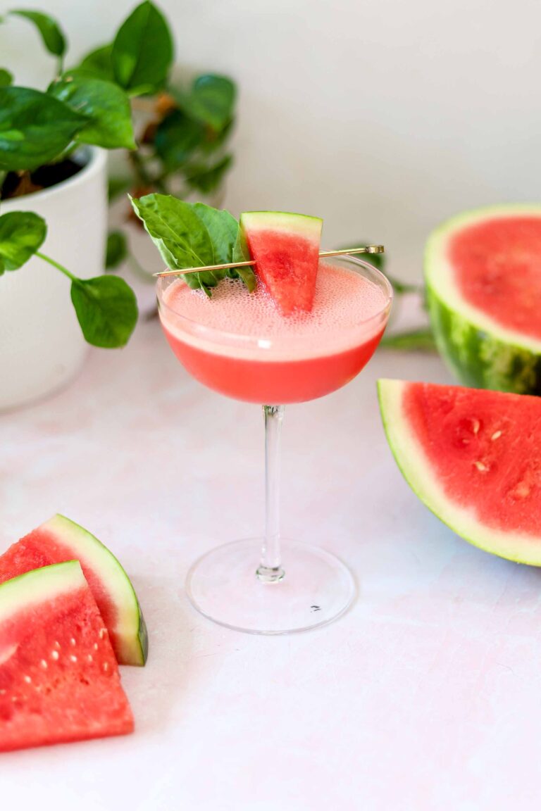 watermelon basil cocktail
