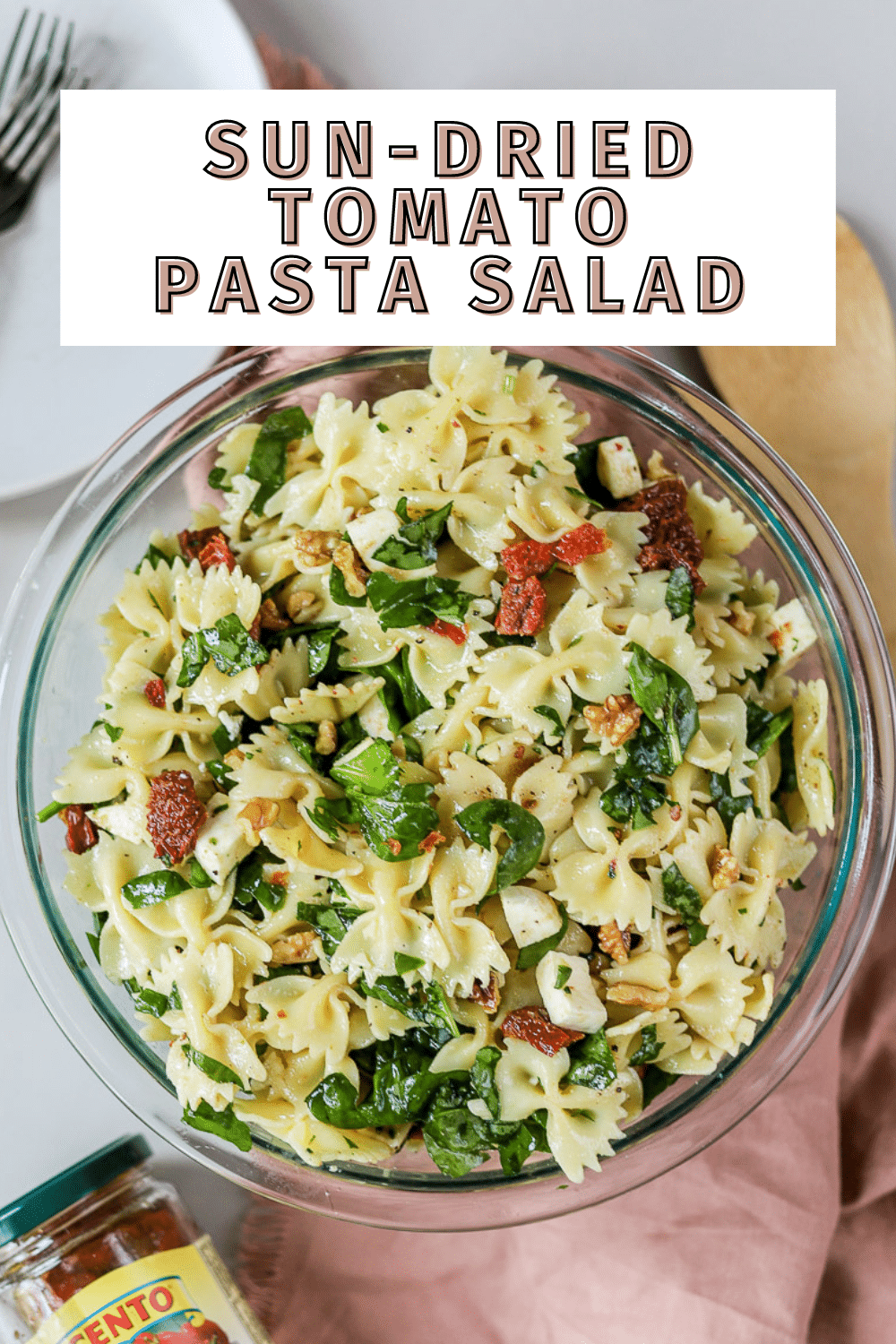 Sun Dried Tomato Pasta Salad - bits and bites