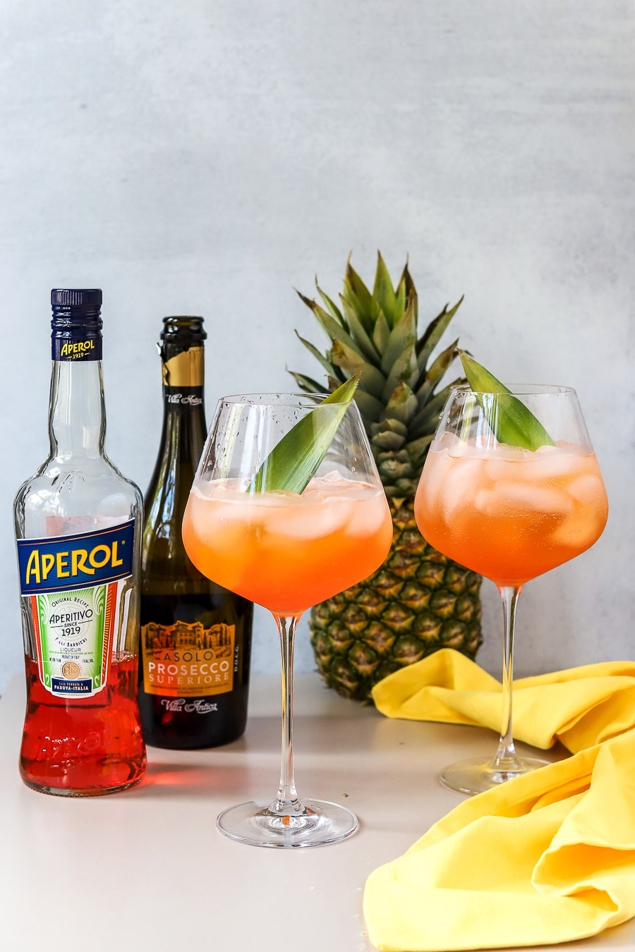 Amalfi Spritz - Pineapple Aperol Spritz Recipe - bits and bites