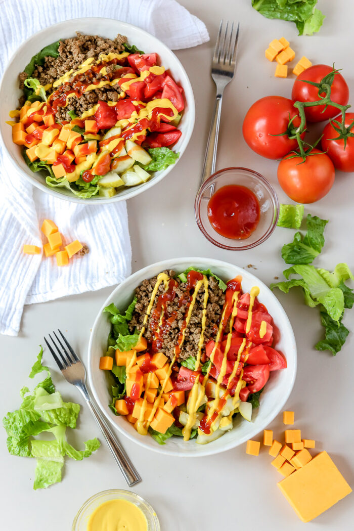 cheeseburger bowls