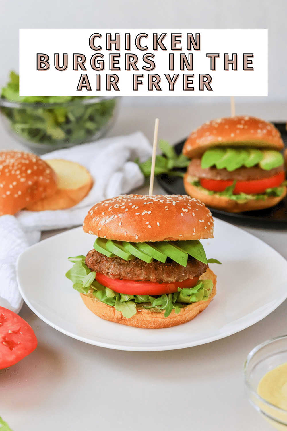 How to Cook Chicken Burgers in the Air Fryer - bits and bites