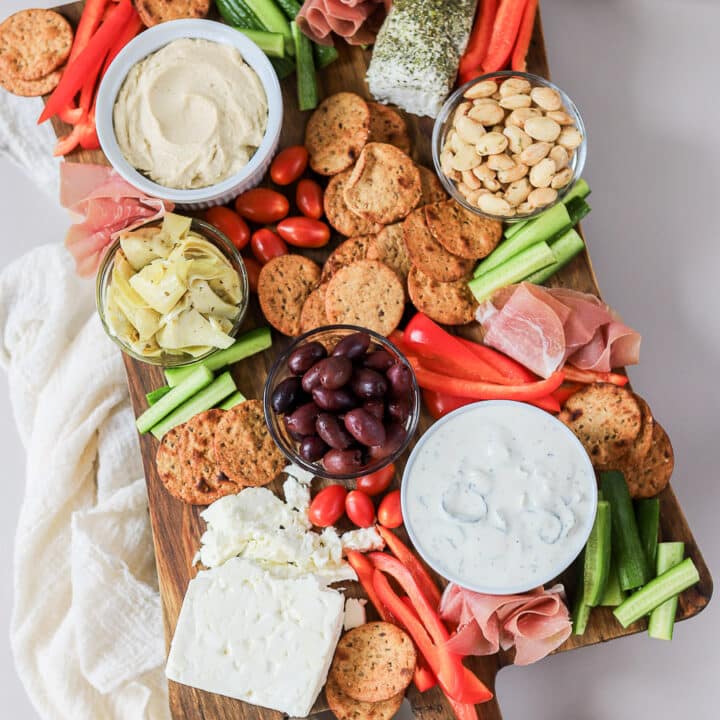 Mediterranean Charcuterie Board - Bits And Bites