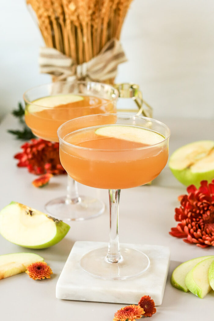 apple cider martini: martini made with apple cider, vodka and triple sec.