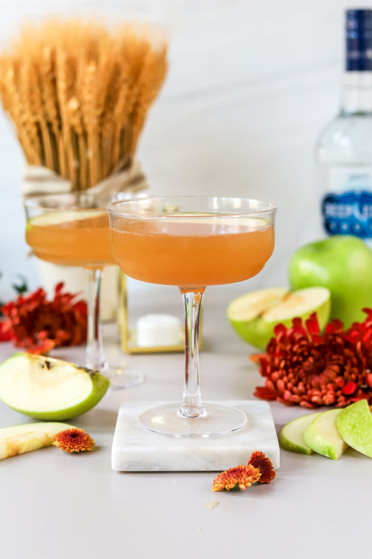 Apple Cider Martini a simple and easy fall cocktail! bits and bites