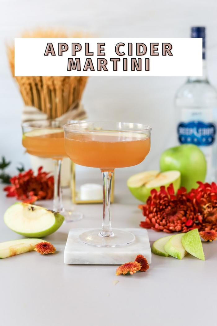 this apple cider martini is so delicious and the perfect fall cocktail.