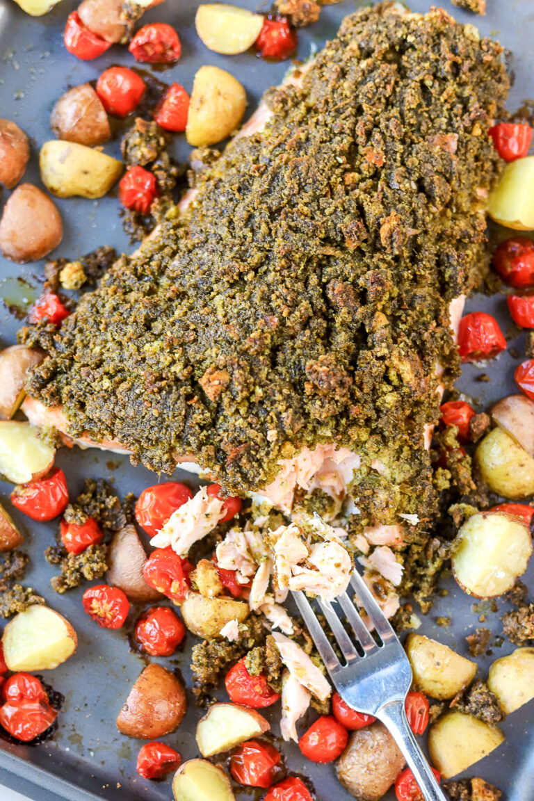 pesto crusted salmon