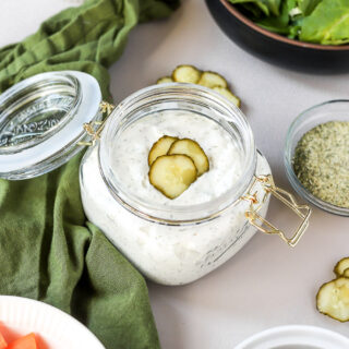 homemade dill pickle ranch.