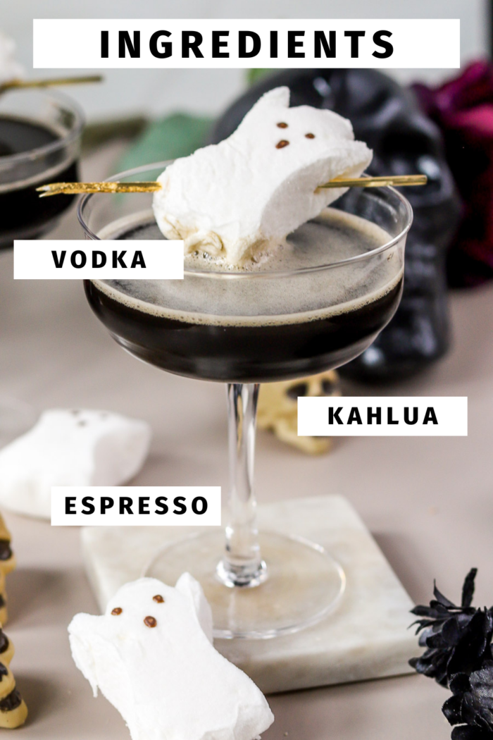 Ghost in the Graveyard Cocktail Recipe bits and bites