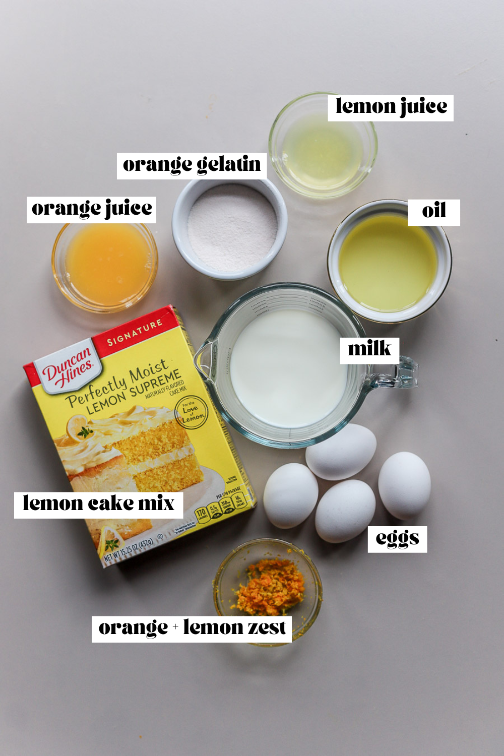 orange lemon cake ingredients.