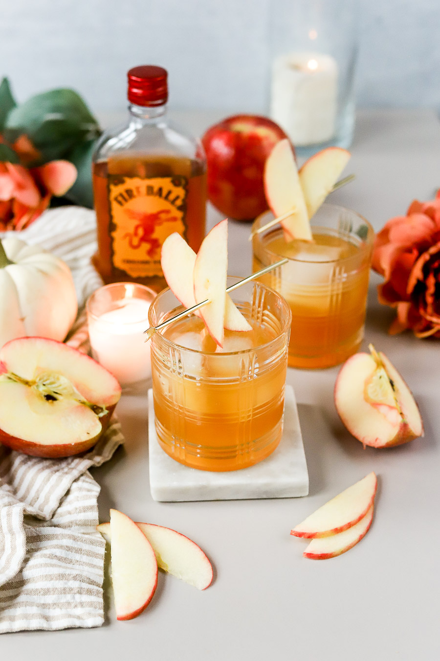 apple cider fireball cocktail.