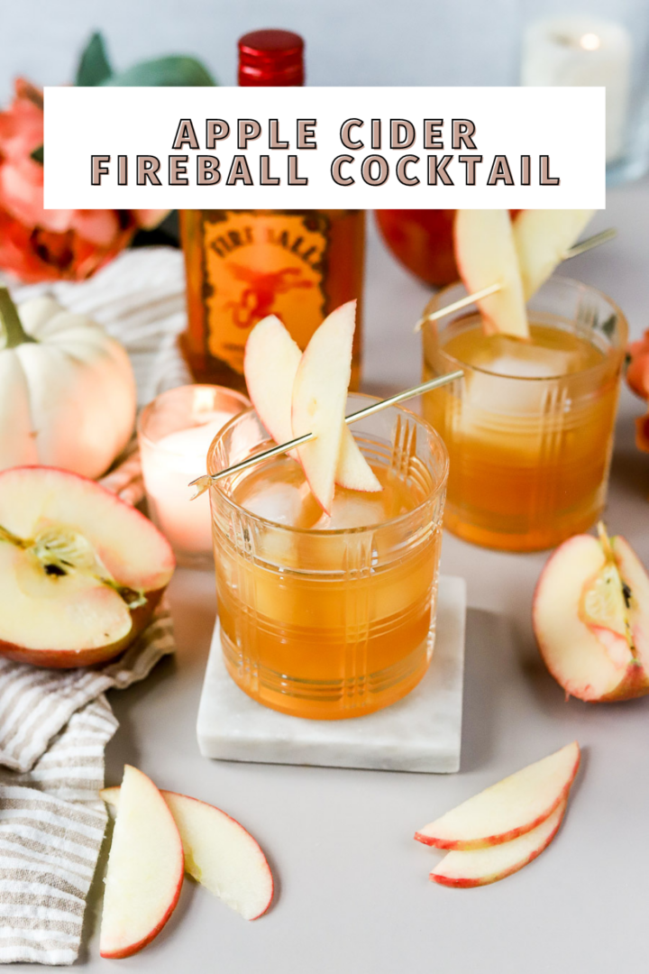 Apple Cider Fireball Cocktail (Hot or Cold!) bits and bites