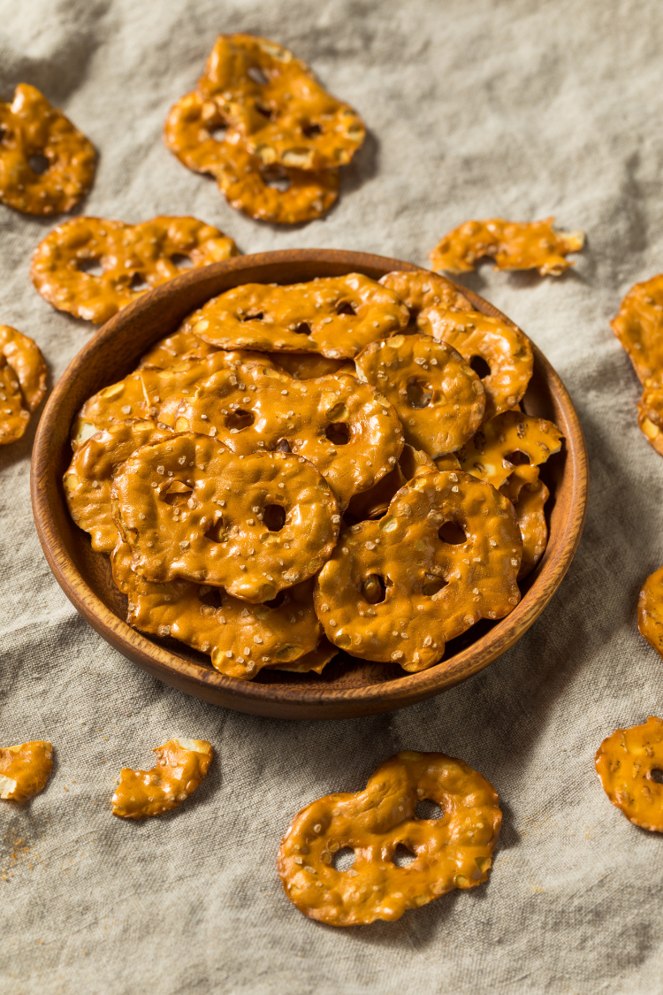 pretzel crisps for charcuterie board.