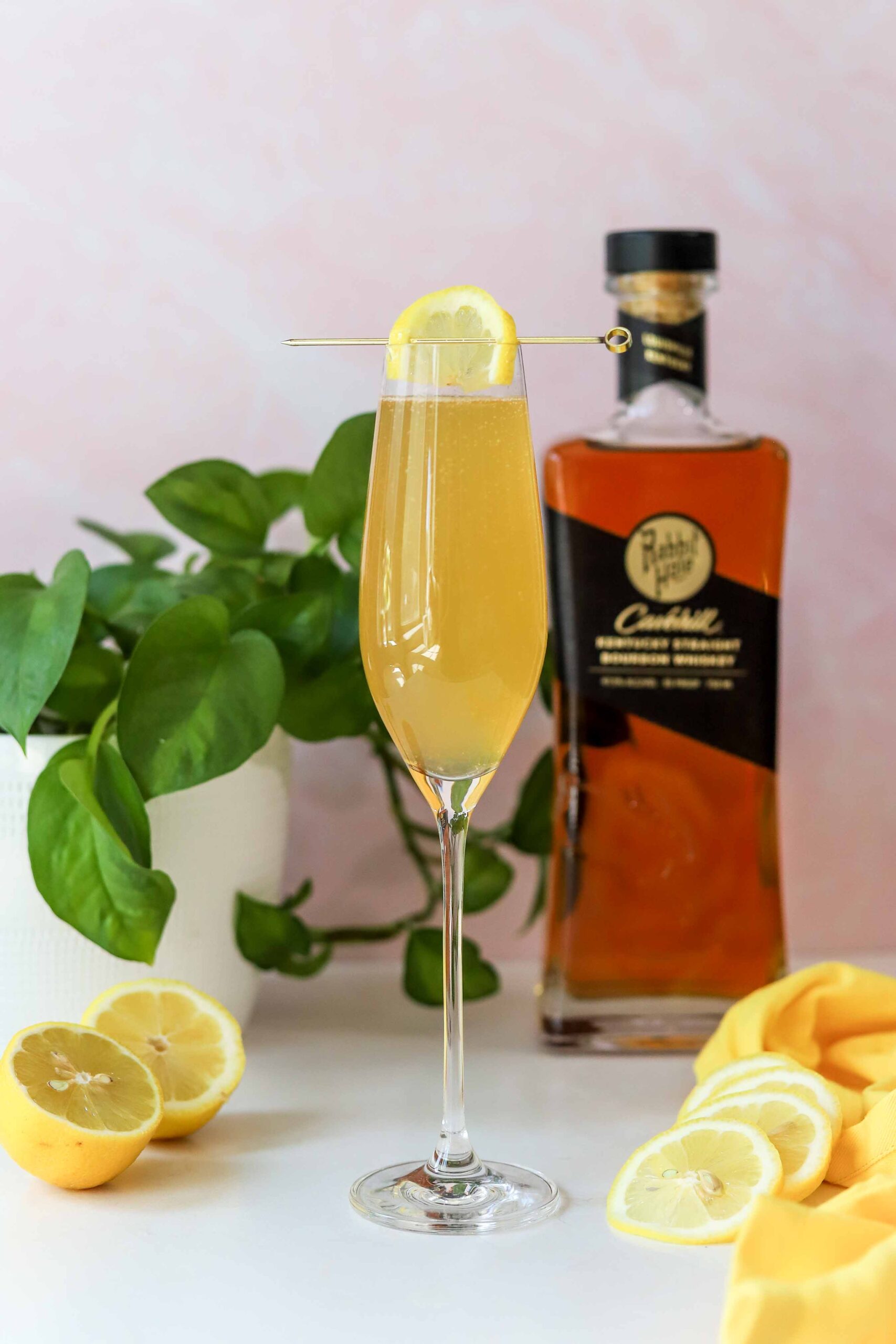 french 95 - french 75 with bourbon