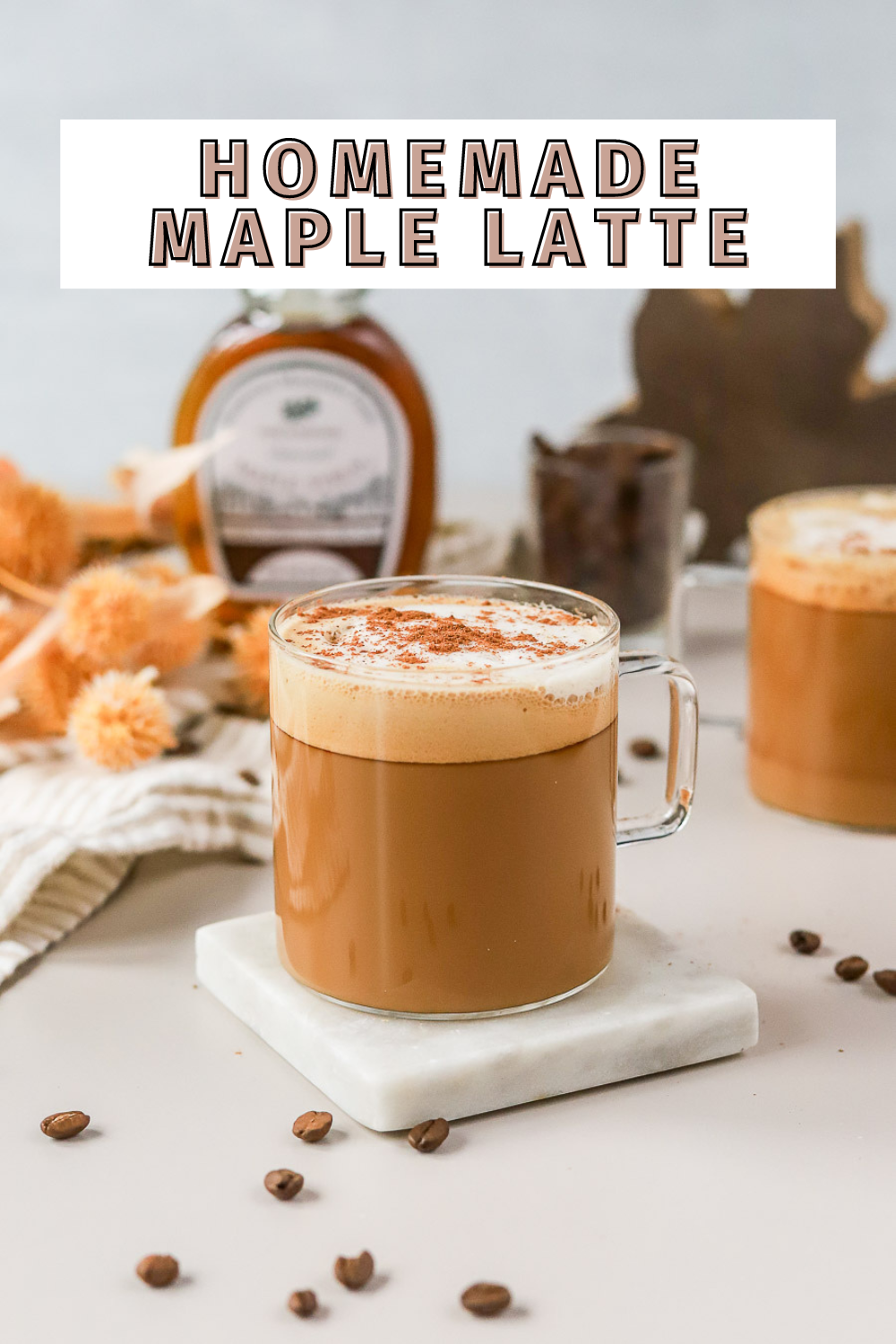 this homemade maple latte is the best fall coffee.
