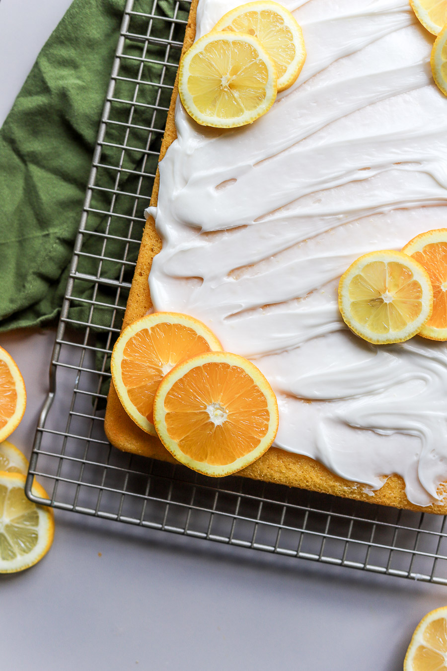 orange lemon cake using box cake mix.