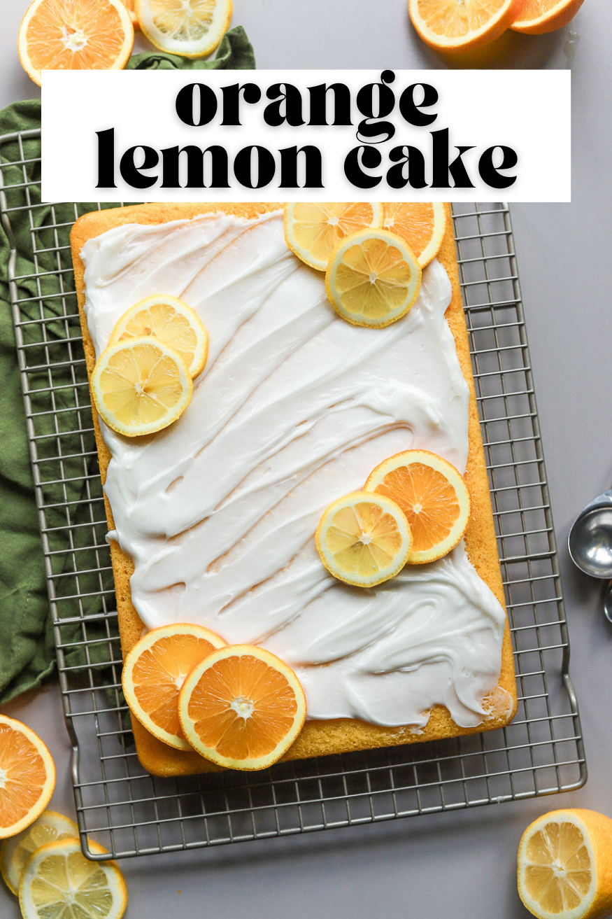 orange lemon cake.