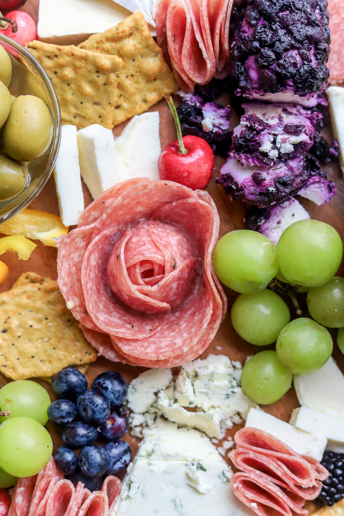 How to Fold Salami for Charcuterie Boards bits and bites