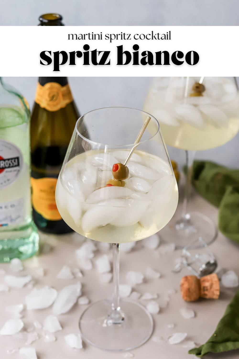 Spritz Bianco made with Bianco vermouth.