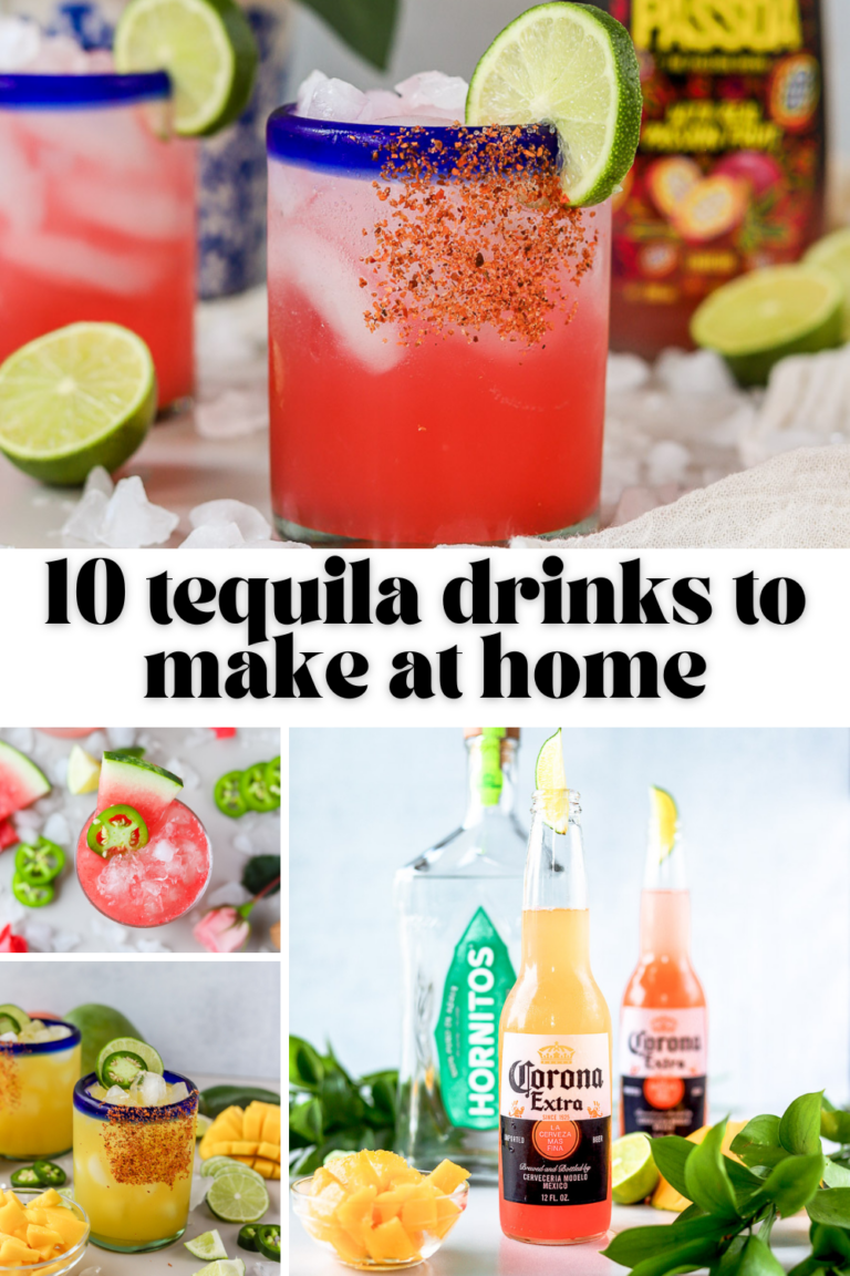 I love making myself a delicious tequila cocktail, here are 10 of my favorite tequila drinks to make at home. They're so easy, you'll love them all!
