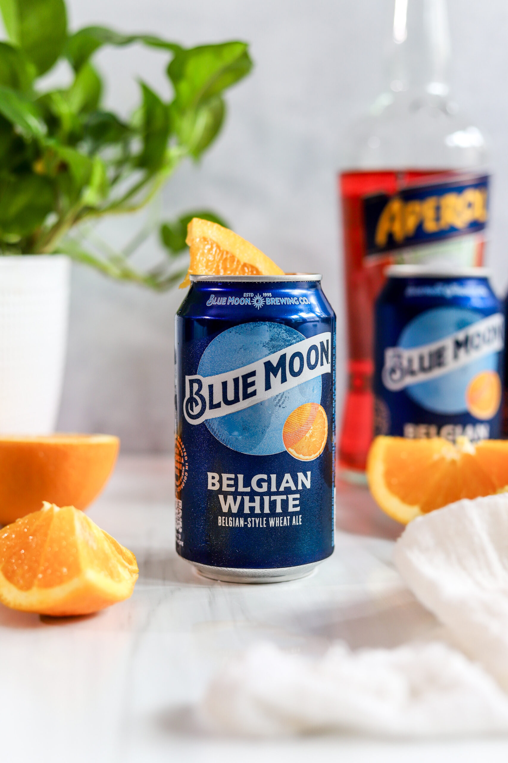 summer beer with blue moon