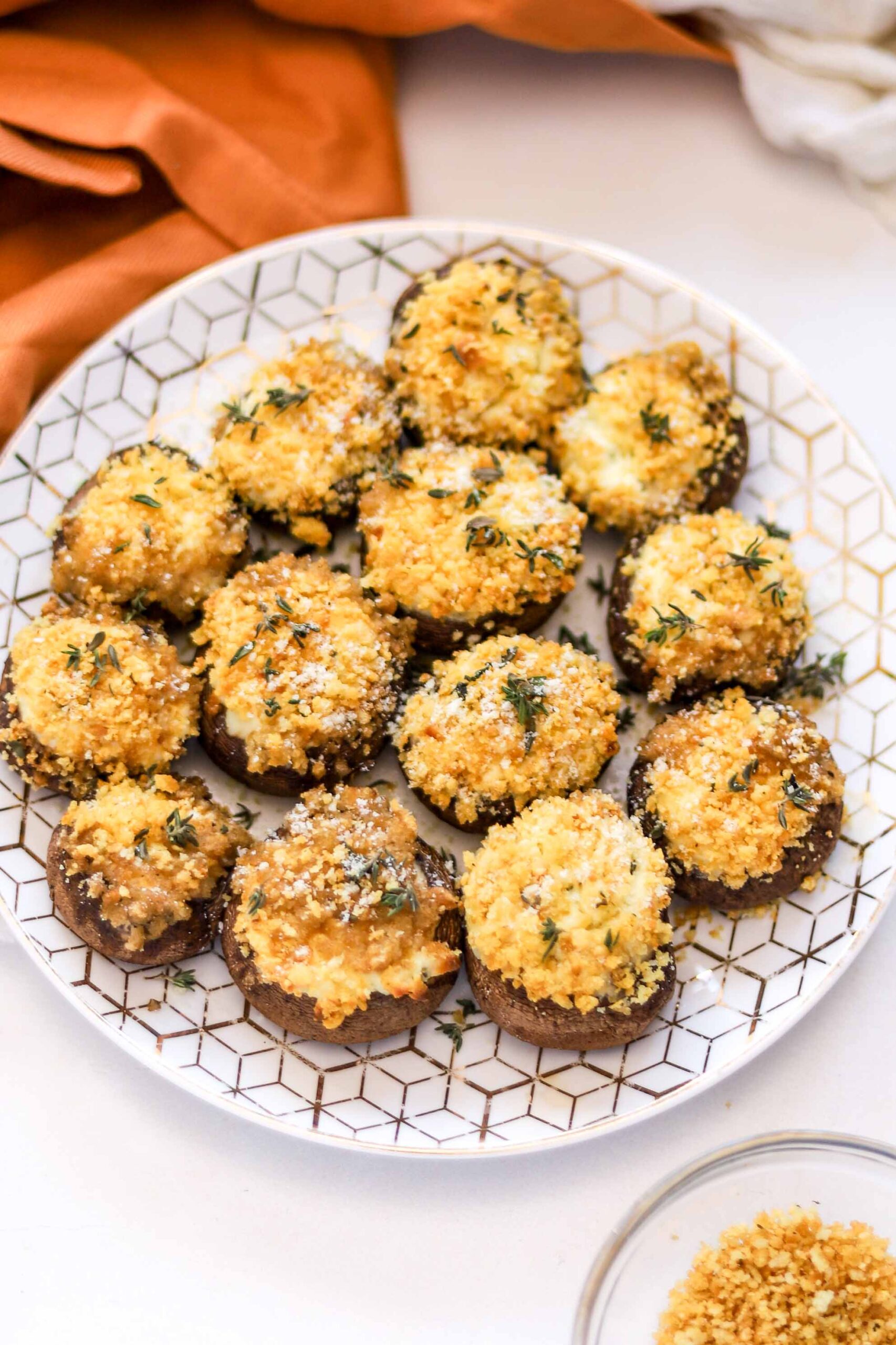 boursin stuffed mushrooms