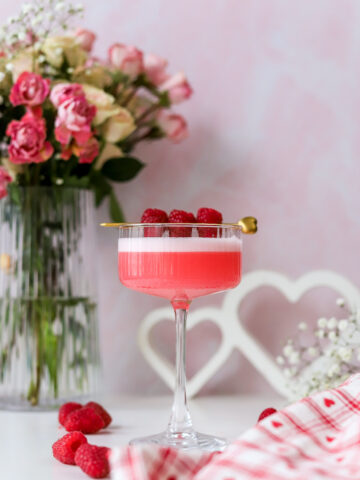 clover club with grenadine