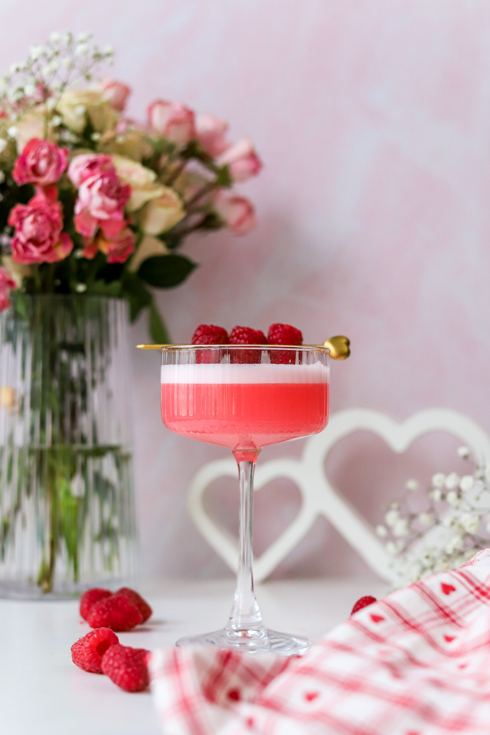 clover club with grenadine