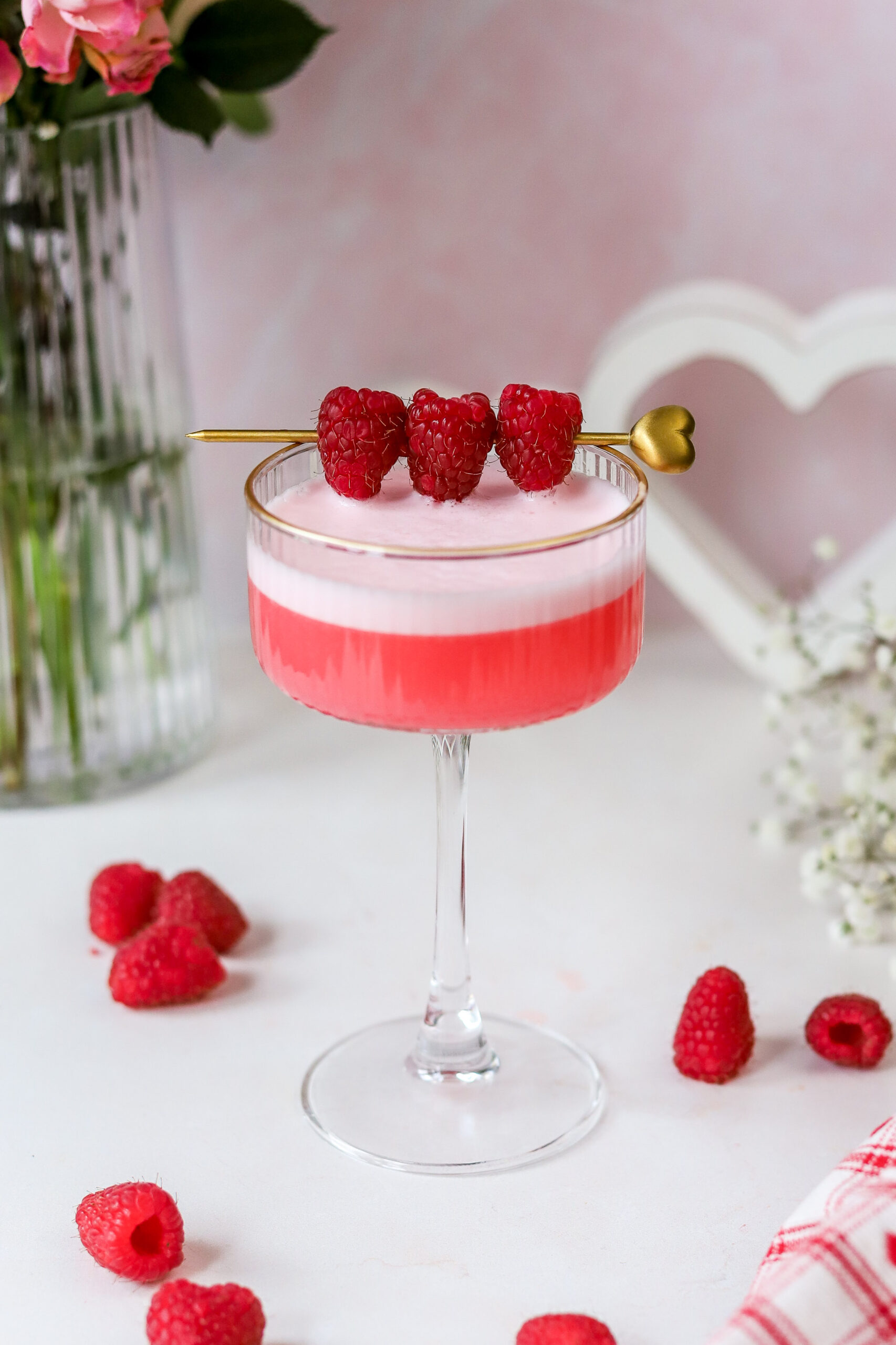 clover club with grenadine