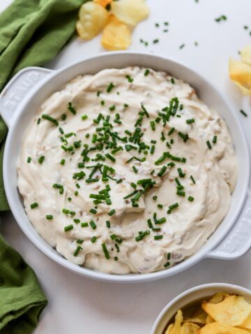 french onion soup dip with sour cream