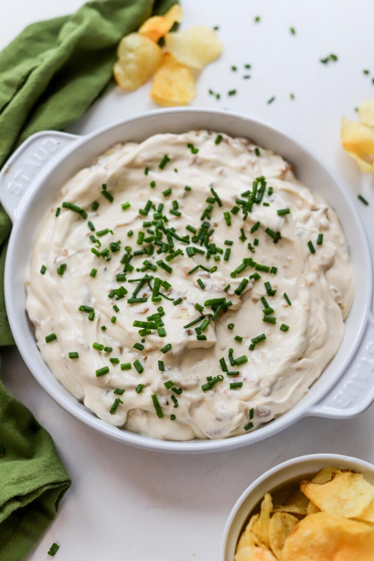 french onion soup dip with sour cream