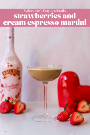 Strawberries and Cream Espresso Martini - bits and bites