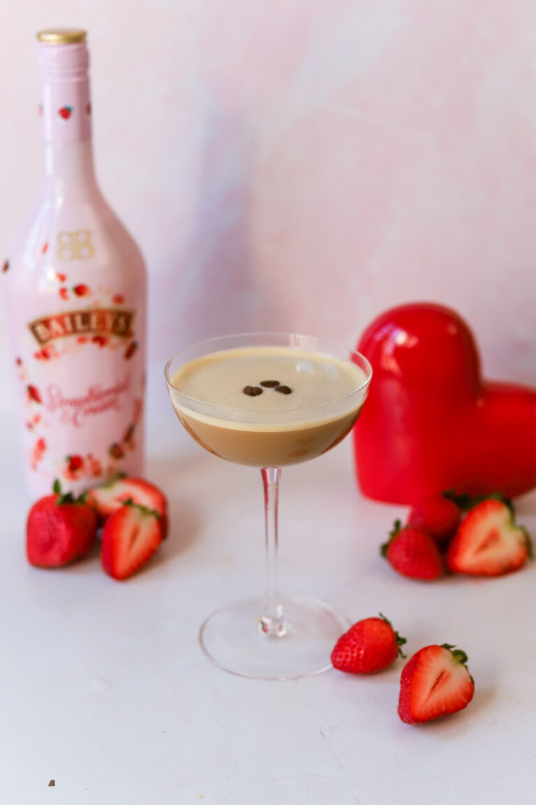 strawberries and cream espresso martini