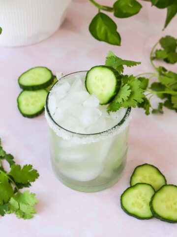 cucumber cilantro margarita