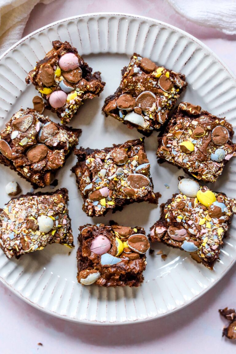 mini egg brownies