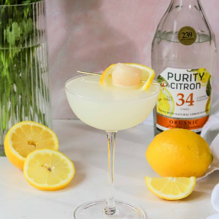 lychee lemon drop martini