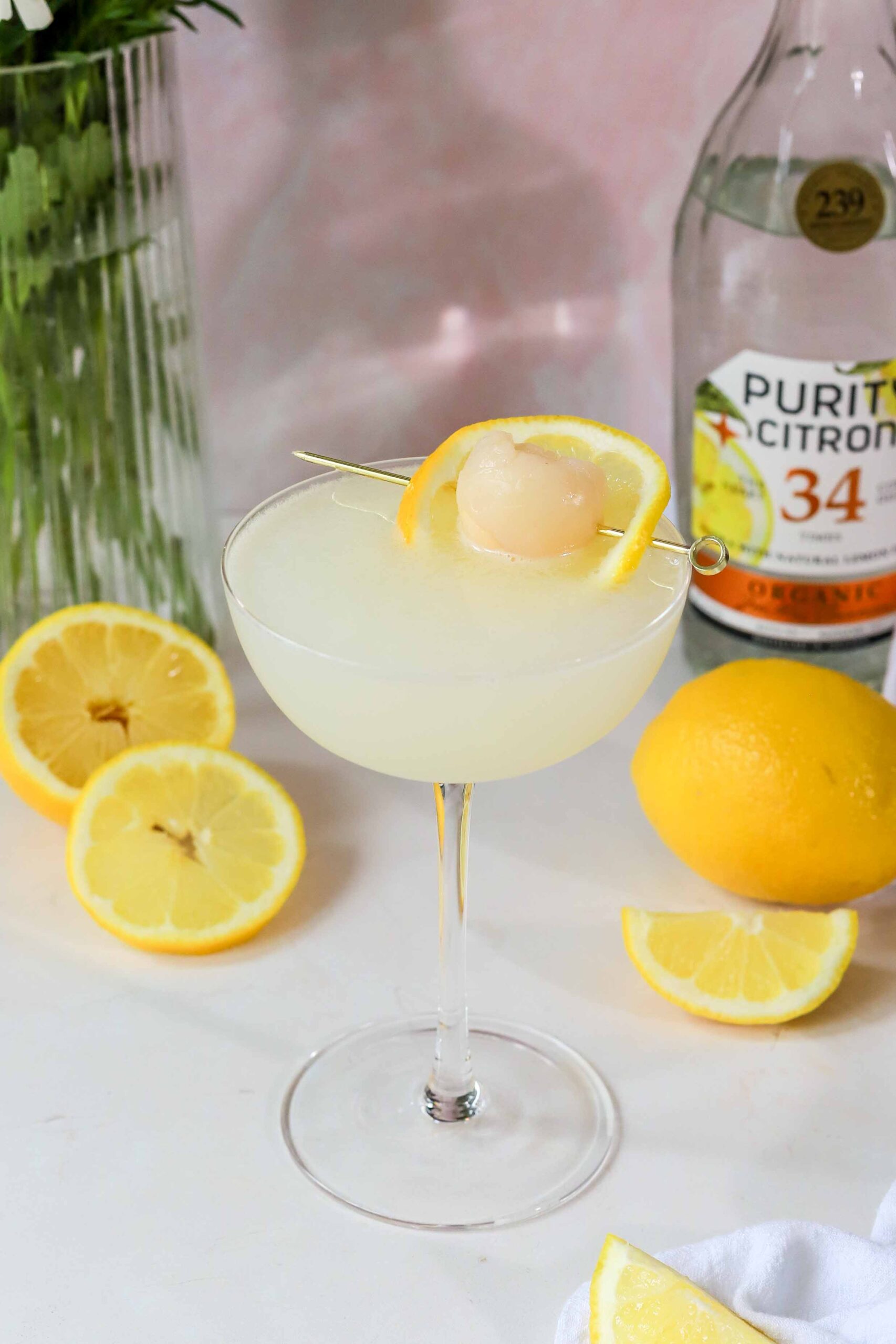 lychee lemon drop martini