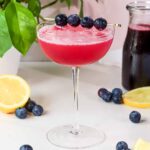 blueberry lemon drop martini with vodka