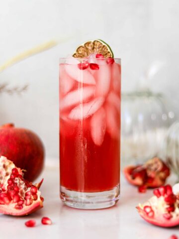 pomegranate gin fizz