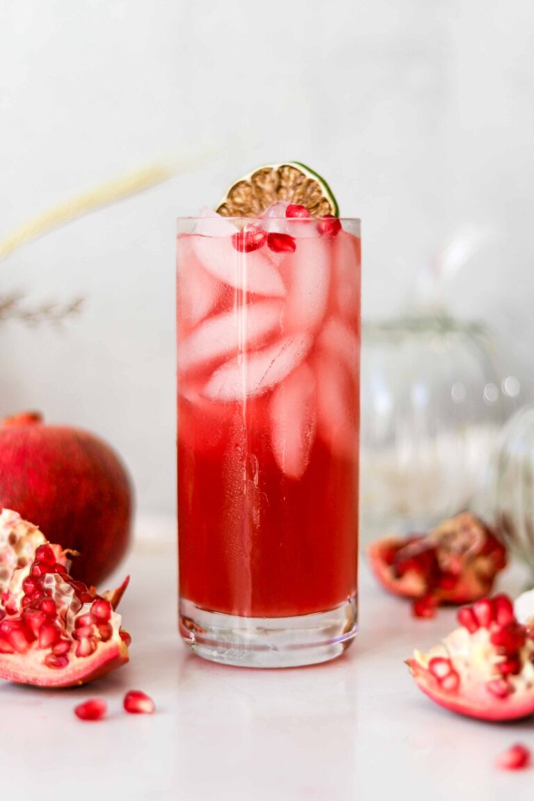 pomegranate gin fizz
