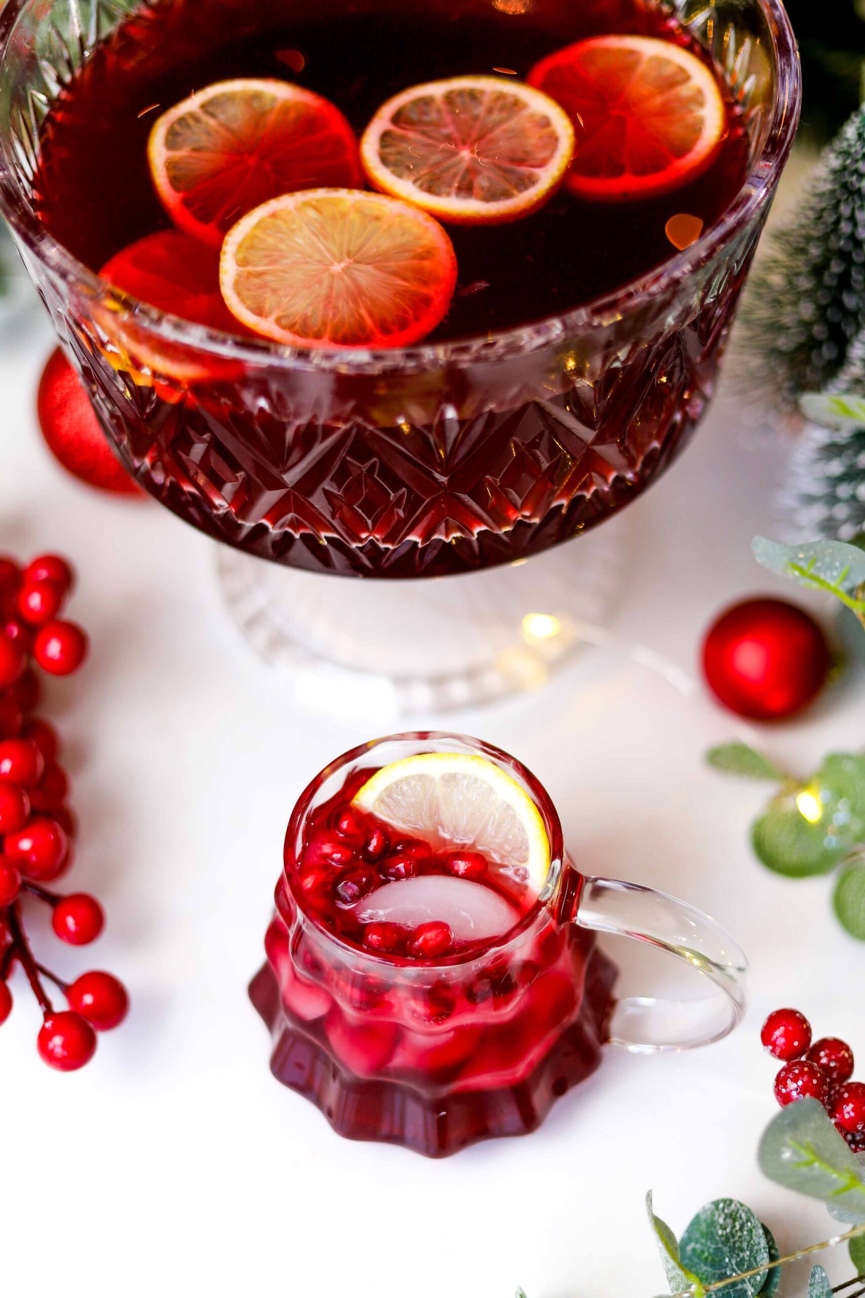 holiday pomegranate punch