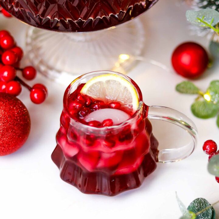 holiday pomegranate punch